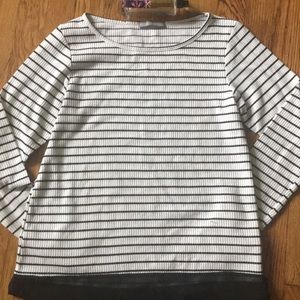 Black and White striped long sleeve